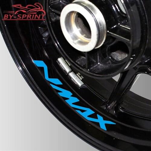 Motorcycle Logo Stickers For YAMAHA NMAX N-MAX namx Decorative Wheel Logo Reflective Waterproof Decal Sticker Multiple Colour