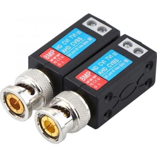 10 Pairs 8MP Passive CCTV Video Balun Full HD Twisted Transceivers UTP Balun BNC Cable for 2MP 5MP 8MP AHD TVI CVI Cameras