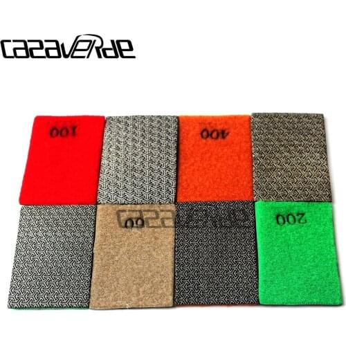 Order by grit or by set diamond hand polishing pad 90*55mm abrasive sheet Glass Polishing Pad Stone Ceramic Tile Grinding