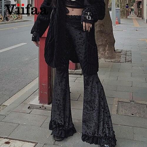 Женские бархатные брюки Viifaa China At AliExpress