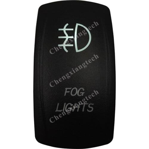 DC12V 24V Marine Grade FOG LIGHTS Rocker Switch White Led lamp 3 Pin ON/OFF SPST Waterproof IP66