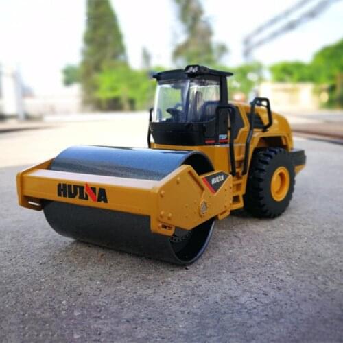 1/50 Scale Grab Model wheel Type Loaders Alloy Diecast Road Roller Construction Truck Model Education Kids Toys