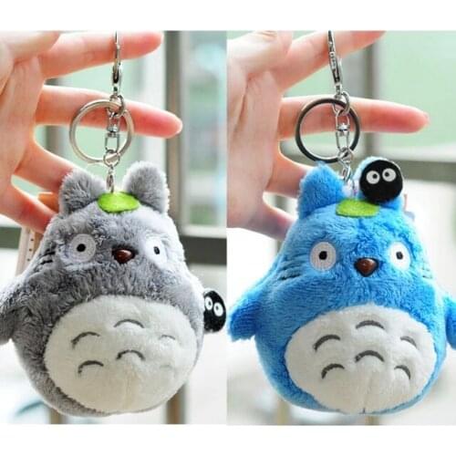 10CM Anime My Neighbor Totoro Cartoon Figure Plush Doll Keychain Stuffed Toys