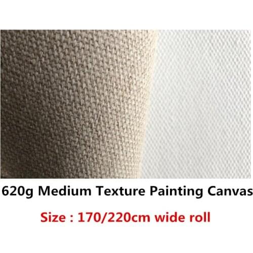 170/220cm wide blank art painting canvas for stretching, oil painting canvas 620g