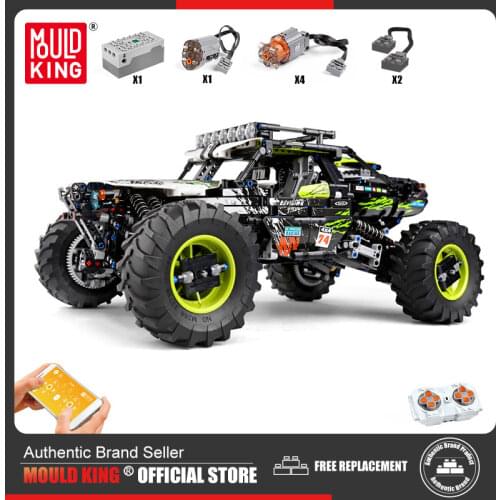 MOULD KING MOC High-Tech Buggy Remote Control car Terrain Off-Road Climbing Truck model Building Blocks Kids Toy Christmas Gifts