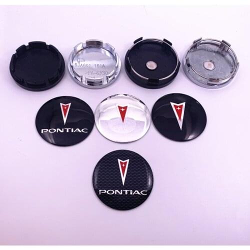 4pcs Newest 56mm or 60mm PONTIAC Car Logo Wheel Center Cap Rim Badge Covers Decal Refit Decoration Emblem Sticker Auto Styling