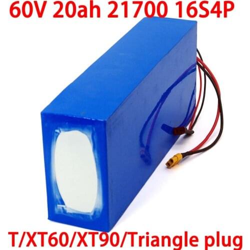LiitoKala 60V 20ah 21700 16s4p Electric scooter bateria 60v 20AH Electric Bicycle Lithium Battery 1000W 2000W ebike batteries