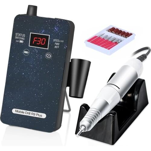 30000RPM Rechargeable Nail Drill Machine Portable Nail Drill Machine Manicure Drill Pedicure Professional Nail Drill Machine