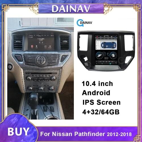 Touch Screen 10.4 Inch Car Radio DVD Player GPS Navigation Head Unit For Nissan Pathfinder 2017 2 Din Car Stereo Receiver