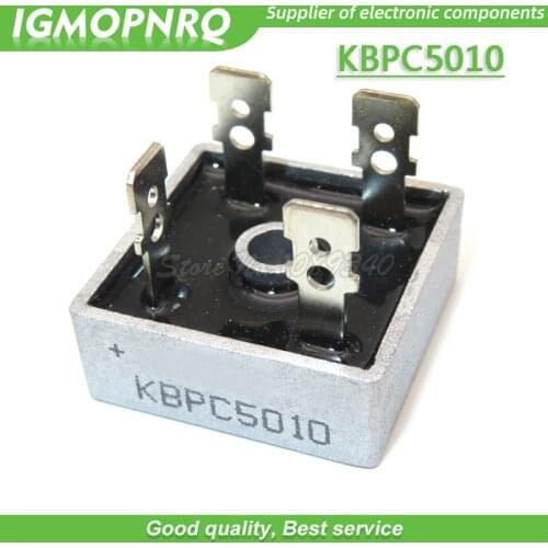 Free shipping 1PCS KBPC5010 single-phase bridge rectifier bridge DIP 50A 1000V 100% new original