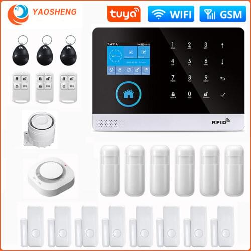 PG-103 Wireless WIFI GSM Alarm With Metal Detector Window Door Sensor Smart Home Kit Security Alarm System For iOS Android APP