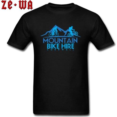 Mountain Biker Hire MTB Cycle T-shirts High Quality Short Sleeve Travel Tshirt 100% Cotton Round Neck Young Tees Sweatshirt
