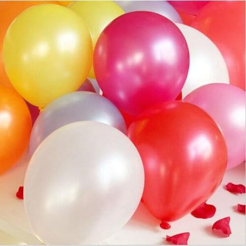 Good Quality12Inch 3.2g100pcs Latex Balloons Birthday wedding Party Decorative toys Pearl helium Balloon Balls Globos Balony 12"