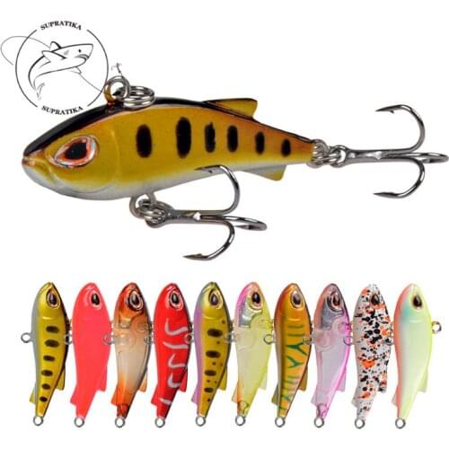 Artificial Mini VIB 4cm/4g High Quality Plastic Fishing Bait 3D Eyes Anti-Corrosion Bionic Freshwater Fishing Lure Hard Bait
