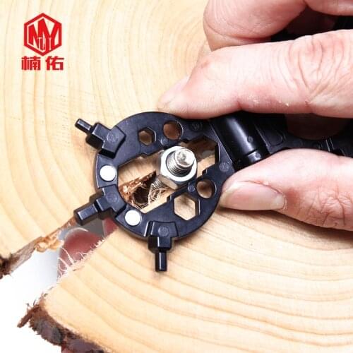 1PC Straight Cross screwdriver Hex Wrench Combination Kit Opener Bicycle Repair Tool Portable Keychain EDC Multitool Pendant