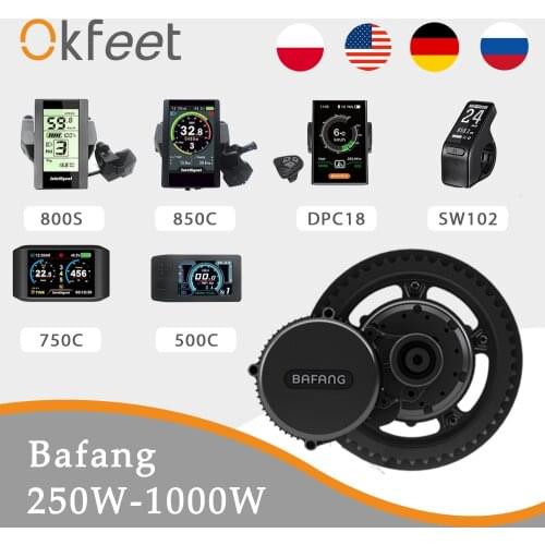 E Bike Bicycle Bafang 8Fun Ultra 73mm BBS01 BBS02 BBSHD 250W 500W 750W 1000W Mid Drive Brushless Motor Ebike Conversion Kit