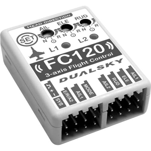 Dualsky FC120 Fixed-Wing Controller Gyroscope Entry-Level Stunt Drone Gyroscope Supports 3D Flight Automatic Calibration