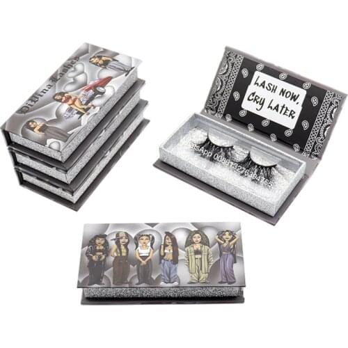 Dolls Eyelash Box Free Lash Tray Wholesale Fluffy Lashes 25mm Mink Eyelashes Customized Mink Eyelash Packaging Box With Logo