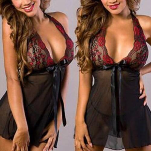 Summer Women Pajamas Suits Female Sexy Low-Cut Lace Sleepwear Set Spaghetti Strap Sleeveless Sexy Sleepwear