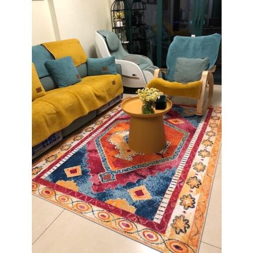 Morocco Carpet Rug for Living Room Boho PrintedDurable Washable Easy to Clean Bedroom Large Area Rugs Modern Floor Mat Children