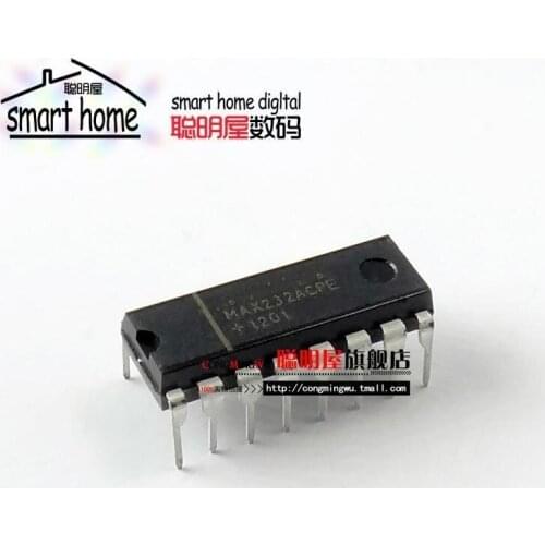 Module Free shipping MAX232ACPE brand new authentic DIP16 RS-232 transceiver-MAX232
