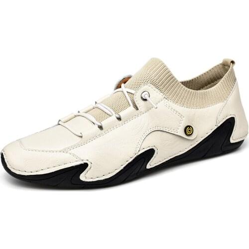 Mens High Quality Fashion Octopus Shoes Daily Comfort Mens Driving Shoes Flat Loafers for Men Leather Casual Shoes Moccasins