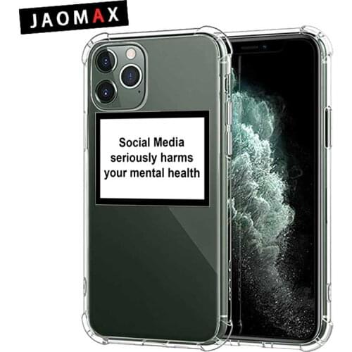 Jaomax Soft Silicon Shockproof Social Media Phone Case For iPhone 11 7 6 8 Plus Pro MAX Xs 5S SE Cover