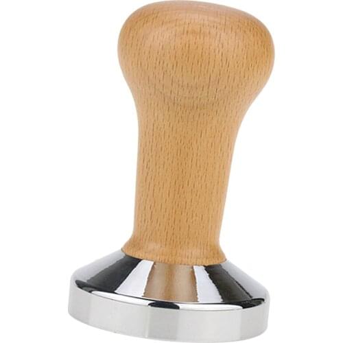 Stainless Coffee Bean Tamper Espresso Grinder w/ Handle 51mm/58mm Base