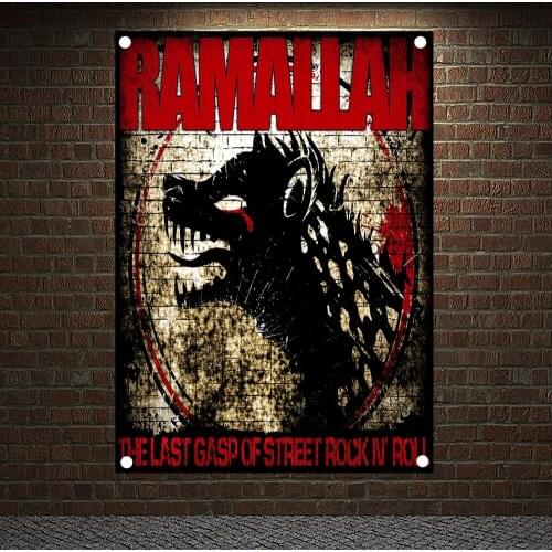 Nostalgic Rock Band Canvas Painting Music Cafe Bar Poster Retro Banners Wall Decor Rock Is Not Dead Wall Sticker Tapestry A4