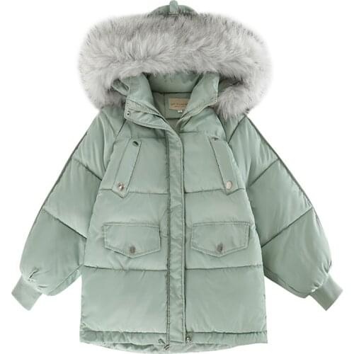 2020 New Ladies' Down Cotton Jacket WomenS Short Winter Loose Bread Coat Jacket Student Korean Version