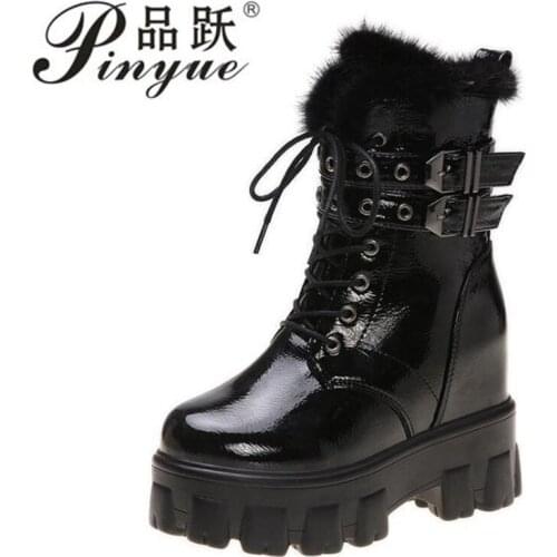 2020 New Women Boots Winter Warm Snow Boots Women Faux pu Ankle Boots For Female Winter Shoes Botas Mujer Plush Shoes