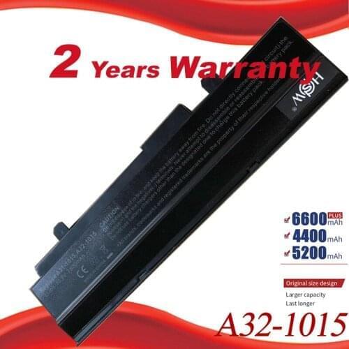 Wholesales 6 Cells Battery For Asus A31-1015 A32-1015 Eee PC 1011 1015P 1016P 1215 1215N 1215P 1215T VX6 R011 R051 free shipping