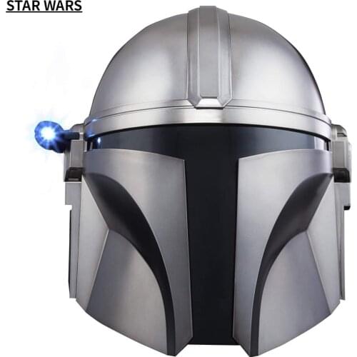 Original Star Wars The Black Series The Mandalorian Premium Electronic Helmet light Roleplay Collectible, Toys for Kids Hasbro