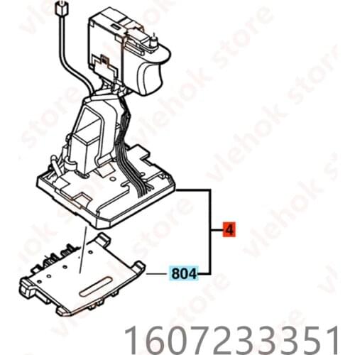 Switch for BOSCH 26618 GDR18V-LIMF 1607233351 Power Tool Accessories Electric tools part