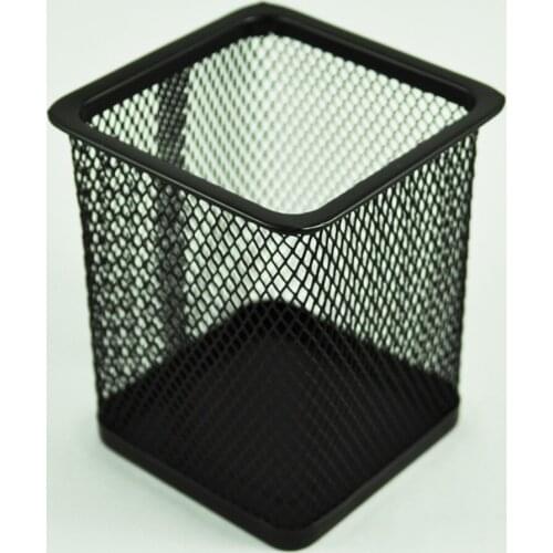 PPYY NEW -SODIAL(R) Rectangular Mesh Style Pen Ruler Holder Desk Organizer for Home Office
