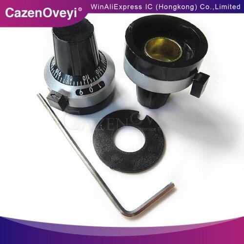 1pcs/lot 3590S 6.35 mm precision scale knob potentiometer knob equipped with multi-turn potentiometer In Stock