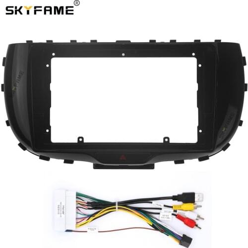 SKYFAME Car Frame Cable For KIA SOUL 2019+ Screen Dask Kit Fascia Frame