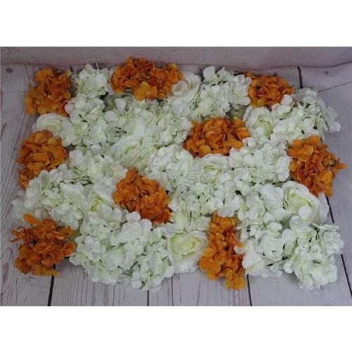 SPR Orange 10pcs/lot Artificial silk rose flower wall wedding background lawn/pillar flower road lead home market decoration