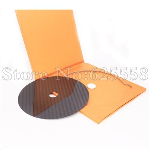1PCSX HIFI Carbon Fiber CD DVD Stabilizer Mat Top Tray Player Turntable HI END Amp cone speaker pad
