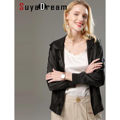 Женские кофты на молнии SuyaDream China At AliExpress