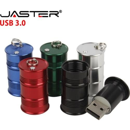 JASTER USB 3.0 New stylish metal mini barrel model USB flash drive 4GB 8GB 16GB 32GB 64GB 128GB Creative metal U disk small gift