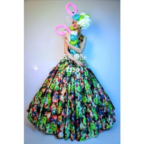 Party stage show Opening ceremony dance guest performance costumes Flower birld fairy costume