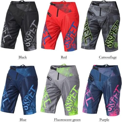 SSPEC Off-road Riding Motorcycle Shorts MTB BMX Mountain Bike Racing Downhill Cycling Shorts Dirt Bike Riding Shorts Men Women