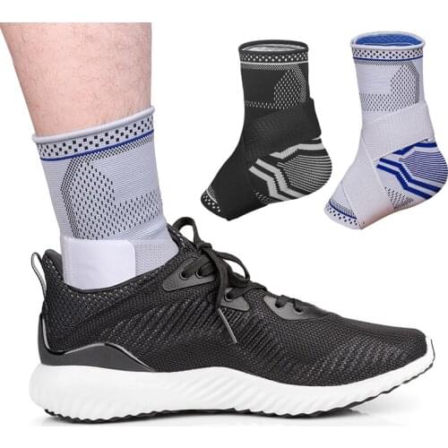 1Pair Sports Ankle Brace Basketball Ankle Brace Football Ankle Support 3D Weave Elastic Bandage Foot Protective Gear Gym Fitness