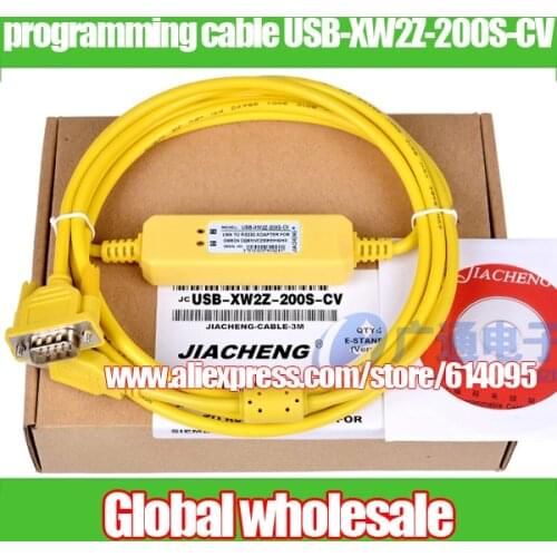 1pcs PLC programming cable for Omron CS CJ / data download cable USB-XW2Z-200S-CV / CQM1 CPM1 CPM1A 2A C200HE HG HX HS