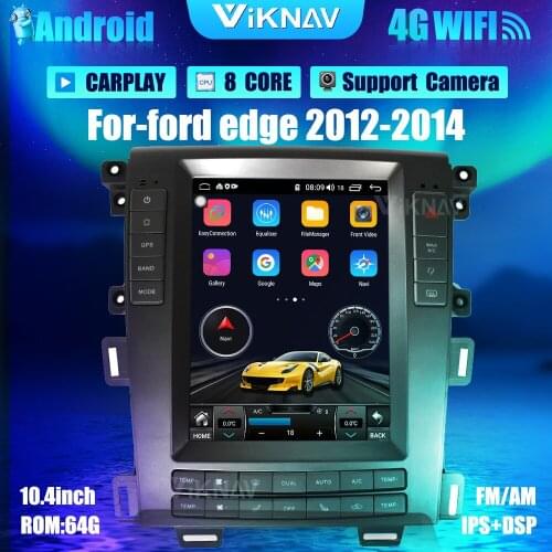 10.5inch Car radio DVD multimedia player For-ford edge 2012-2014 stereo Android car autoradio GPS Navigation