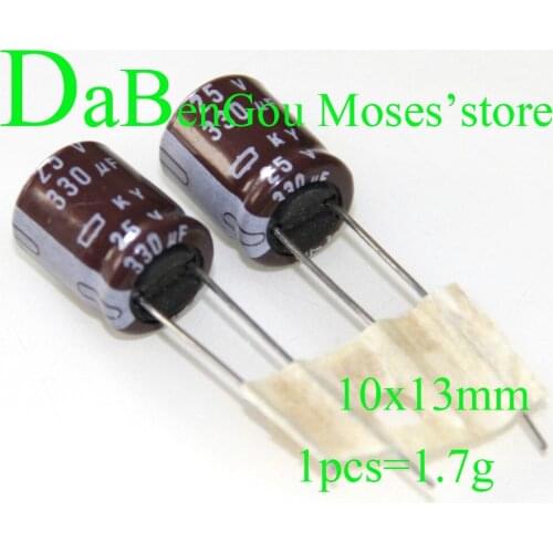 25v 330uf 100% Original new NCC Electrolytic Capacitor Radial capacitance 8x16mm 10x13mm