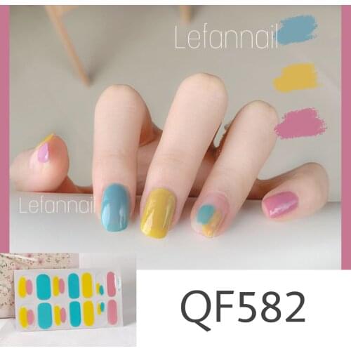 1Pcs 3D Full Cover Nail Stickers Nail Polish Decoration Graffiti Design Self Adhesive Manicure DIY Nail Art Creative Sticker
