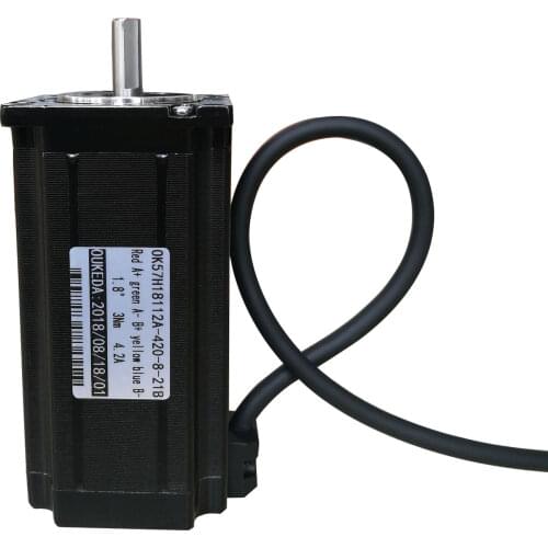 57 motor lengthened body 112mm high torque 3N.m two-phase four-wire 4.2A 57 stepping motor motor