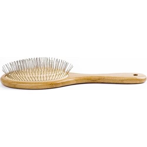 Bamboo Wooden Comb Scalp Air Massage Hair Care Anti-Static Detangling Cushion Hair Steel Needle Brush Hairdressing Tools